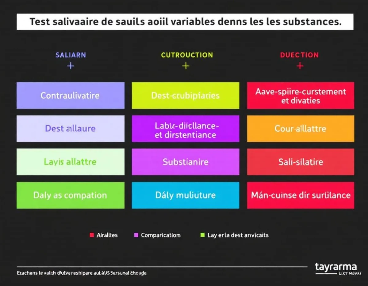Test salivaire et seuils variables selon les substances : analyse juridique et pratique